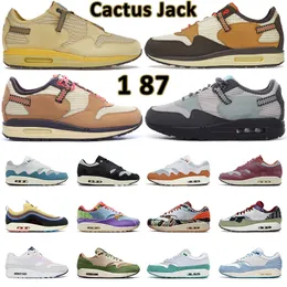1 87 CACTUS JACK Run Running Shoes Mujeres Barroque Barro de Saturno ¡Conceptos de oro Mellow Patta Patta Feat Monarca Monarca Negro Trainers Sports Sports 36-47