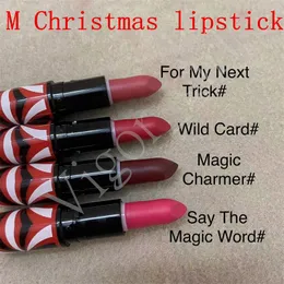 2022 Girl Beauty Cosmetics M Brand Christmas Lipstick Matte Lipsticks with Multi Color Long Lasting Waterproof High Quality