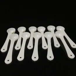 1G Professional Plastic 1 Gram Scoops Spoons For Food Milk Washing Powder Medcine White Measuring Spoons 2000pcs