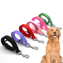 Colares Dog Colares Durável Nylon Training Leash Pet Cachorrinho Cat Andar Corda de Chumbo Para Arnês Collar Animais de Estimação Suprimentos 110cm