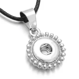 Moda Gümüş Kaplama 12mm Snap Düğme Kolye Kadınlar için Zencefil Çırpma Düğmeleri Takı