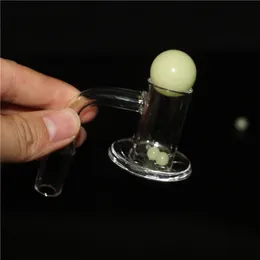 Blender Spin Quartz Banger Accessori per fumatori 14mm Giunto maschio Bong in vetro Bordo smussato Terp Slupper Oil Dab Rigs Spinner Cap Marble Buby Pearls raccoglitore di cenere di vetro