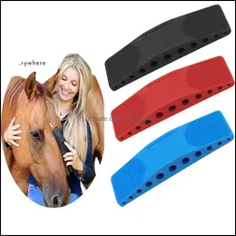 Suprimentos para cavalos jardim de animais de estimação 6in1 Remoção de escova Hair mas Sweat Cleaning Kit Screwber Horses Brooming Hors Dhsaf