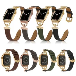 Pulseira de pulseira de lagarto de couro genuíno para série de pulseiras para Apple Watch Series 7 6 5 4 3 2 SE IWATCH 40MM 44MM 45mm