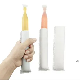 Riutilizzabile Sublimazione Blank White Tools Neoprene Isolante Ice Sleeve Popsicle Holders Freezer Cover Bag Lavabile via mare JLB15074
