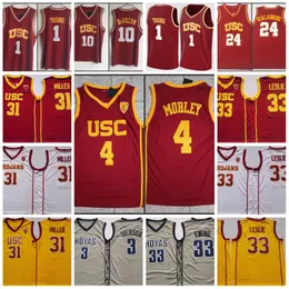 4 Evan Mobley Jersey 1 Nick Young 31 Cheryl Miller 33 Lisa Leslie USC Trojans 3 Allen Iverson Jersey Patrick Ewing Jerseys