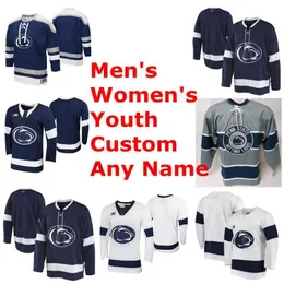 Penn State Nittany Lions College Hockey Jerseys Men's Kevin Wall Jersey Evan Bell Denis Smirnov Sam Sternschein Pilewicz Custom Stitched