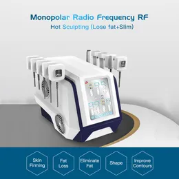 10 pads monopolar rf slimming hot sculpting mono polar radio frequency therapy eye/neck/face anti-wrinkle fat burning whole body weightloss treatment equipment