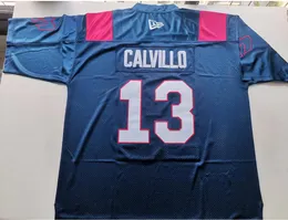 Menina de futebol raro Mulheres jovens LCF Montreal Alouettes 13 Anthony Calvillo Coolege tamanho S-4xl ou personalizado qualquer nome e número Jersey