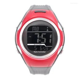 Vattentät digital klocka Fashion Outdoor Sports German Frequency DCF Radio Wave Multifunction Arm Wristwatches