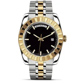 montre de luxe men automatic watch stainless steel case leather strap 5ATM waterproof orologi da uomo di lusso312u