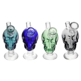 10mm Reaper Mini Skull Glass Water Bong Pipe Bubbler Fumando acessório para Dynavap