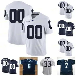 NIK1 2021 PSU Penn State Football Jersey NCAA Collge 5 Jahan Dotson 28 Devyn Ford 18 Shaka Toney 1 KJ Hamler 11 Micah Parsons 6 Justin Shorter