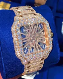 Luxury heren Watch Movement horloges voor mannen Iced Out Watch Moissanite Watch Polshorwatch Mechanische automatische ontwerper horloges hoogwaardige diamanten horloge Montre 0059