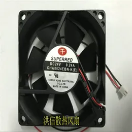 Original 8025 CHA8024EBN-K(E) DC24V 0.24A two-wire inverter fan