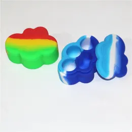 Cloud Shape Nonstick Jars Silicone Container Food Grade 22ML Dabber Tool Storage Box Oil Holder Wax Containers Vaporizer in Stock