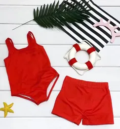 Kids Swimwear Designer One-Piece Swimsuit Girls Kid Bikini Set Children Swimming Suit Toddler Infant Boys Beachwear Shorts Clothes