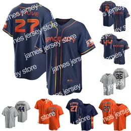 Новый #27 Jose Altuve 2022 Space City Connect Jersey Jersey Yuli Gurriel Алекс Брегман Джастин Верландер Йордан Альварес Джереми Пена Крейг Биггио Джефф