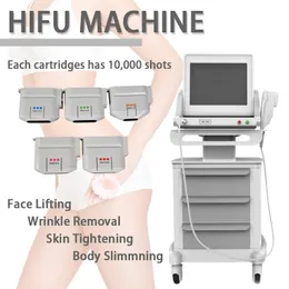 2022 نوع آخر معدات التجميل HIFU 5 رؤوس Medical HIFU شدة عالية الكثافة تركيز الجهاز التجاعيد لوجه للوجه والجسم