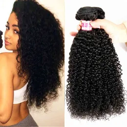 Meepo syntetiska hår buntar kinky curly hårförlängningar ombre svart 70-80cm mjuk super lång vävhårare 3/6/9 st fake hår aa220309