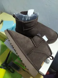 Winter Women Ankle Boots New Cow-split Leather Kids Ankle Boot Shoes Women's Children Cotton Shoe