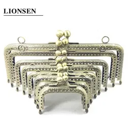 Bag Parts & Accessories LIONSEN DIY Metal square Frame Purse Handle Coin Bags Kiss Clasp Lock Accessories 220827