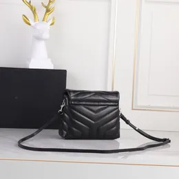 Mini Designer Shoulder Crossbody Bags Loulou Handbag Purse Brand Woman Fashion Black Smooth Plain Cowhide Genuine Leather Messenger Bag 56 15