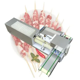 Barbekü Stringer Makinesi Tofu Kalamar Sebze Rulo Köfteleri Masaüstü Et Dizme Makinesi 110V 220V