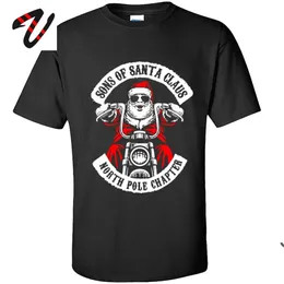 Weihnachten Weihnachts-T-Shirt Sons of Santa Claus Lustiges T-Shirt Weihnachten Rentier Mops Frenchie Hund Dabbing T-Shirts Männer Frohes Jahr 220509