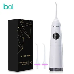 Irrigador oral elétrico inteligente Boi com LCD, irrigador dental portátil, 4 modos, 280 ml de tanque de água, spray de água, pulso, 220511