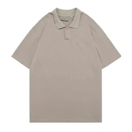 2022 새로운 더블 스레드 반사 인쇄 폴로 셔츠 남자와 여자 짧은 슬리브 티셔츠