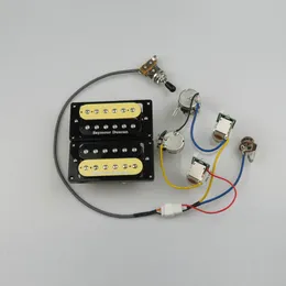 Guitar Pickups Humbucker SH1n SH4 Electric Guitar Pickups 4C No welding Single cut function Wiring Harness For LP Guitar Parts