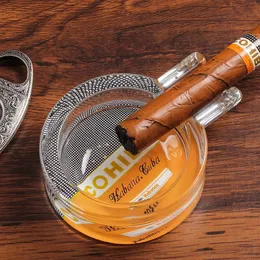 Хрустальная пепельница, стеклянная модная пепельница для сигар, практичная одиночная сигара, персонализированная креативная пепельница, аксессуары для курения, Куба