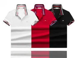 2022 Mens polos shirt brand classic tshirt men Designers tees Embroidery short sleeve summer Lapel stripe solid color chest letter women decoration tops M-3XL#27