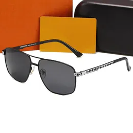 Top luxury Sunglasses polaroid lens designer womens Mens Adumbral Goggle senior Eyewear For Women eyeglasses frame Vintage Metal Sun Glasses With Box 1413