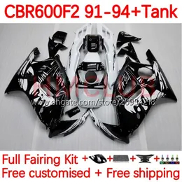 Body +Tank لـ Honda CBR600 CBR 600 F2 FS CC 600F2 91-94 Bodywork 140NO.41 600FS 600CC CBR600F2 91 92 93 94 CBR600-F2 CBR600FS 1991 1992 1993 1994 Fairing Kit Tlamp