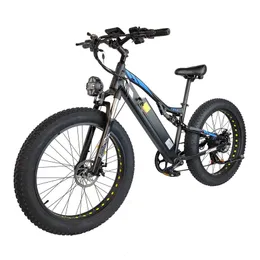 SMLRO V6 1000W 48V 13AH 26 polegadas de bicicleta elétrica 4.0 pneu de gordura 40km/h Velocidade máxima 40-50km Rama de quilometragem de bicicleta elétrica