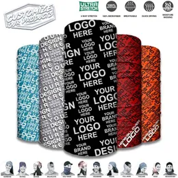 Capacetes de motocicleta Personalizado Pescoço Gaiter Buff Motociclista Sem Emenda Bandana Meia Máscara Esporte Ciclismo Ciclismo Outdoor Face Shield