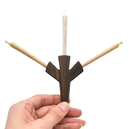 L'ultimo tabacco da pipa a tre fori dritto in legno massello da fumo di legno da 8,5 cm, colora molti tipi di stile, supporta il logo personalizzato