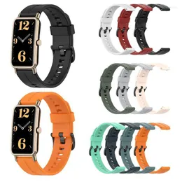 Watch Bands Solid Color Bracelet Band Suitable For Huawei Fit Mini Silicone Strap Waterproof Sweatproof Sports Watchband Hele22