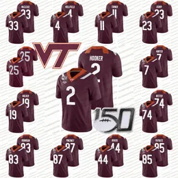 A3740 Virginia Tech Hokies 150 Jersey 2 Hendon Hooker Tayvion Robinson Quincy Patterson Tre Turner Devon Hunter Rayshard Ashby College Futbol