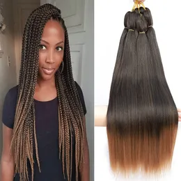 Pre-stretched Braiding Hair 26" Pre-stretched Natural Black Easy Braid Synthetic Soft Yaki Texture, Itch Free, Hot Water Setting Hair Extensions for Braids