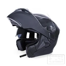 Motorrad Helme Doppel Visier Helm Flip Up Reiten Racing 4 Jahreszeiten Kopfbedeckung Casque Capacete Casco Für Bluetooth-kompatibel