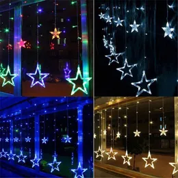 Strings Star Led 2,5 млн. 138LESS 8 режим занавески со сосуществом String Lights Романтический праздничный рождественский свет для свадебной гирлянды Рамадан