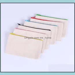 Pencil Bags Cases Office School Supplies Business Industrial Sublimation Blank Cosmetic Penci Dhei2