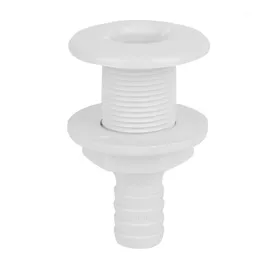 Manifold & Parts 3/4in Plastic Marine Thru Hull Exhaust Fittings Boat Drain Outlet Plug White
