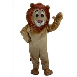 Производительность костюмы талисмана Brown Lion Costumes Halloween Fancy Party Dress Cartoon Carminal Carnival Рождественская реклама костюм по случаю дня рождения костюм по случаю дня рождения