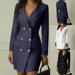 B806 Fashion Dambel Suit Designer Ubrania Blezer Casual Beded Pocket Long Jackets Eleganckie długie rękaw Slim Formalne odzież wierzchnią