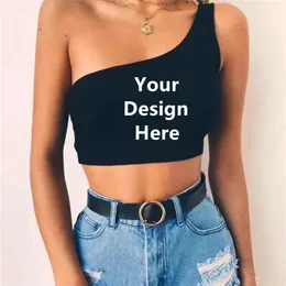 Custom College Tube Top Tailgating Strapless One Shoulder Solid Crop Personalized ANY COLLEGE 220616