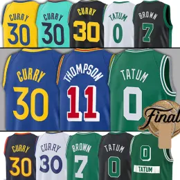 GoldenState 30 Stephen Koszulki 0 Jayson Curry Tatum Koszykówka 7 Jaylen 11 Klay Brown Thompson Jersey Mistrzostwa finałowe